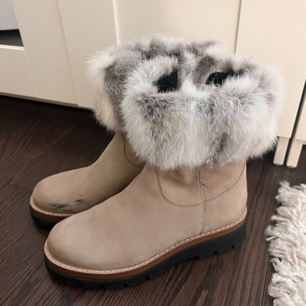Manas Fur-Lined Suede Boots